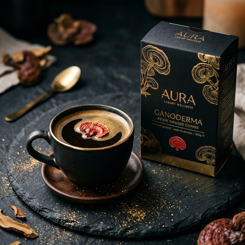 Премиальный кофе Aura с Ганодермой